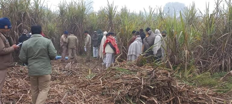 भगवानपुर: खेत में गन्ना छीलने गए किसान की गोली मारकर हत्या, जांच में जुटी पुलिस