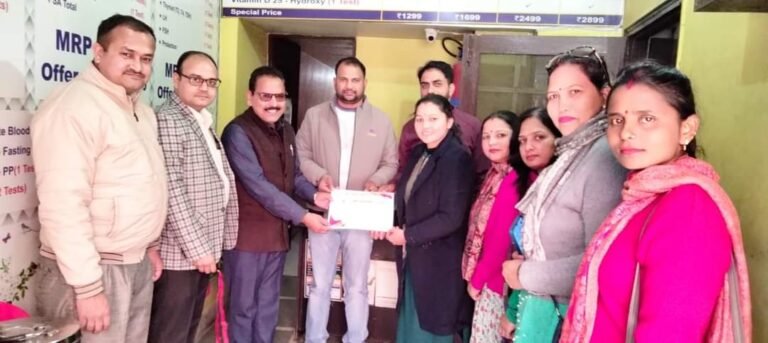 40 लोगों ने रक्तदान किया, अन्य लोगों का निशुल्क मेडिकल चेकअप हुआ