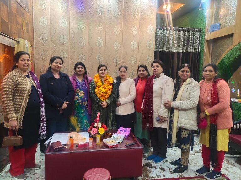 भाजपा ने मातृ शक्ति को बराबरी का सम्मान देकर मातृशक्ति का मान बढ़ाया: अनामिका शर्मा, नवनियुक्त भाजपा महिला मोर्चा की जिलाध्यक्ष का हुआ स्वागत