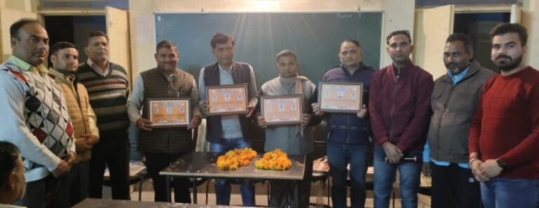 भगवानपुर भाजपा के पदाधिकारियों का स्वागत किया गया