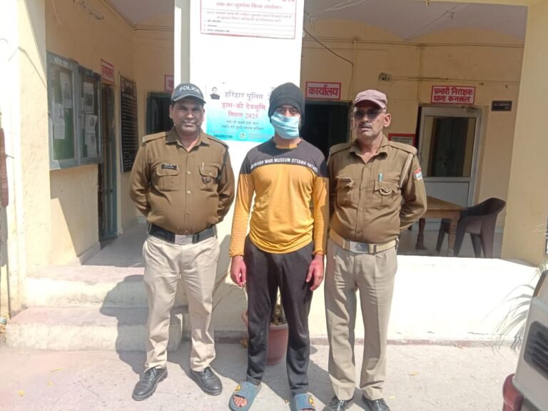तलवार से कातिलाना हमला करने का मुख्य आरोपी धरा, तलवार बरामद, कनखल में होली के दिन पुरानी रंजिश पर किया था कातिलाना हमला