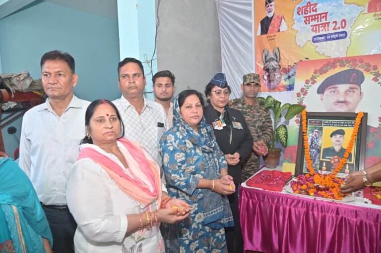 जनपद हरिद्वार में शहीद सम्मान यात्रा 2.0 का शुभारम्भ