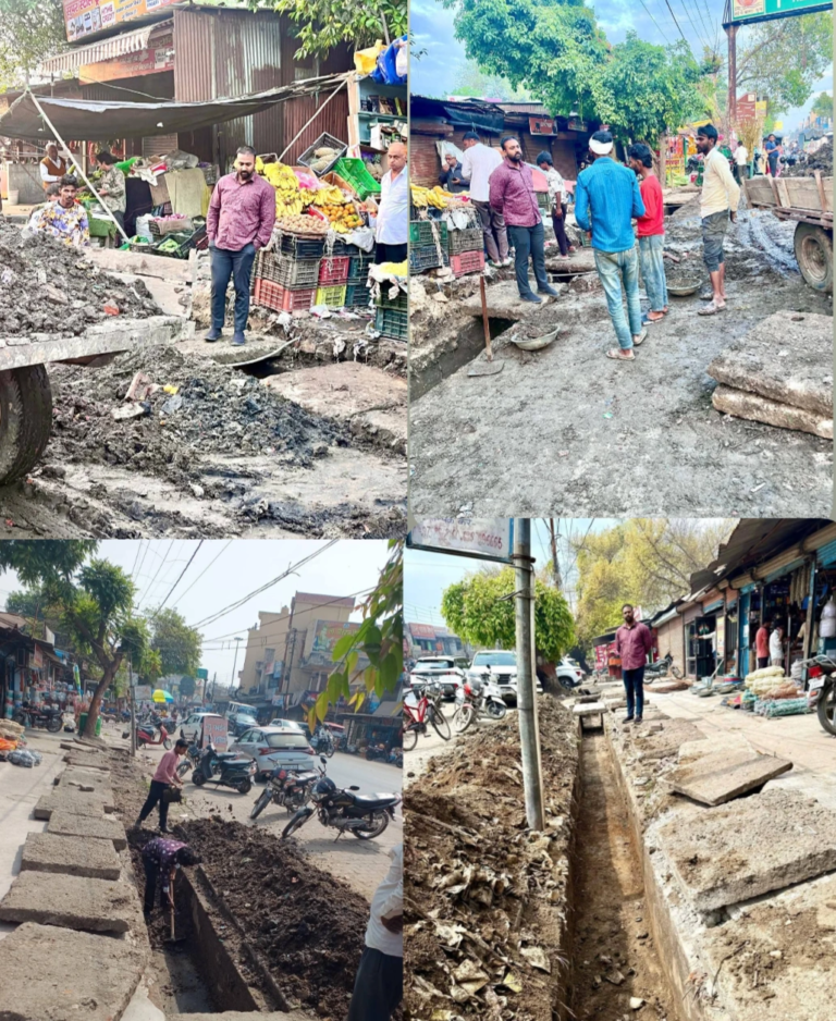 10 साल बाद नाले की सफाई, ग्राम प्रधान प्रतिनिधि मोहित चौहान की पहल से ग्रामीणों को बड़ी राहत