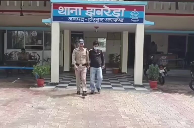 झबरेड़ा पुलिस ने फायरिंग करने के आरोपी को तमंचे समेत गिरफ्तार किया
