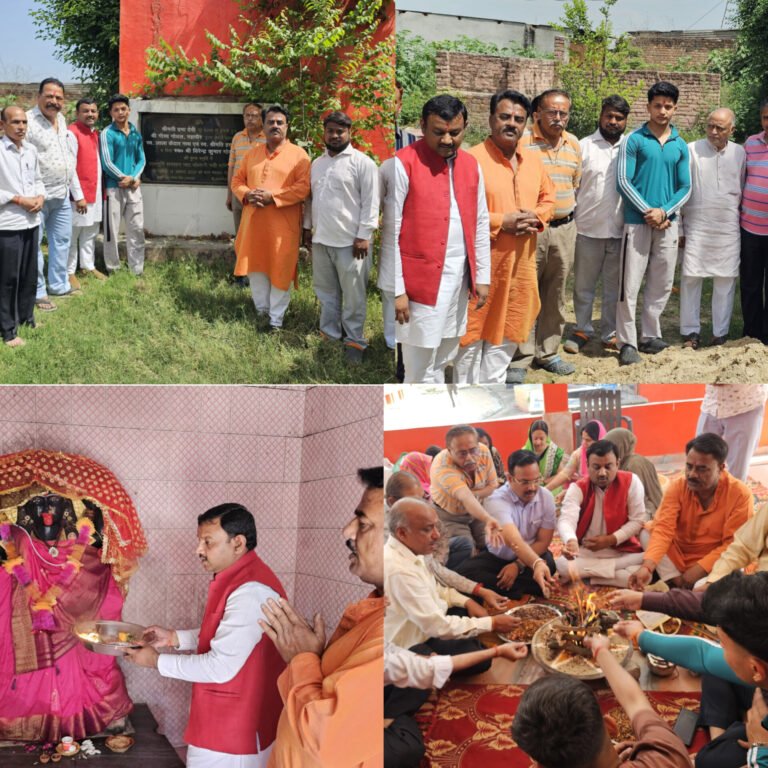 सोलानी नदी शमशान घाट पर दो दिवसीय भव्य मेले के शुभारंभ से पूर्व हुआ यज्ञ,पूर्व मेयर सहित भक्तों ने दी आहुति