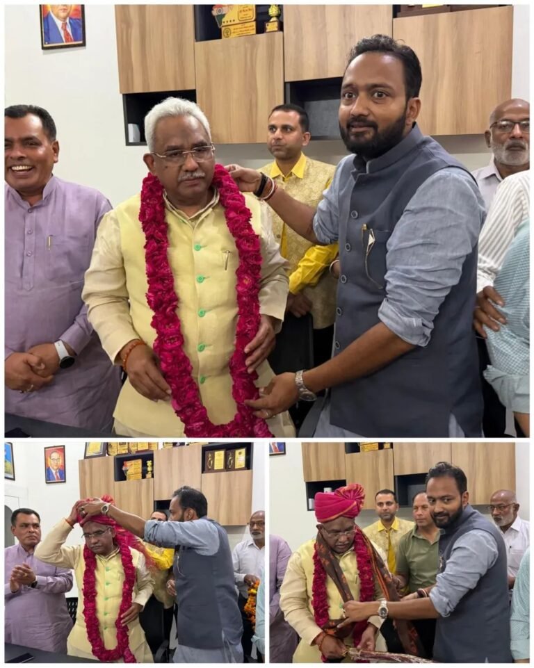 फोनिक्स ग्रुप के चेयरमैन चैरब जैन ने किया कैबिनेट मंत्री मदन कौशिक का भव्य स्वागत