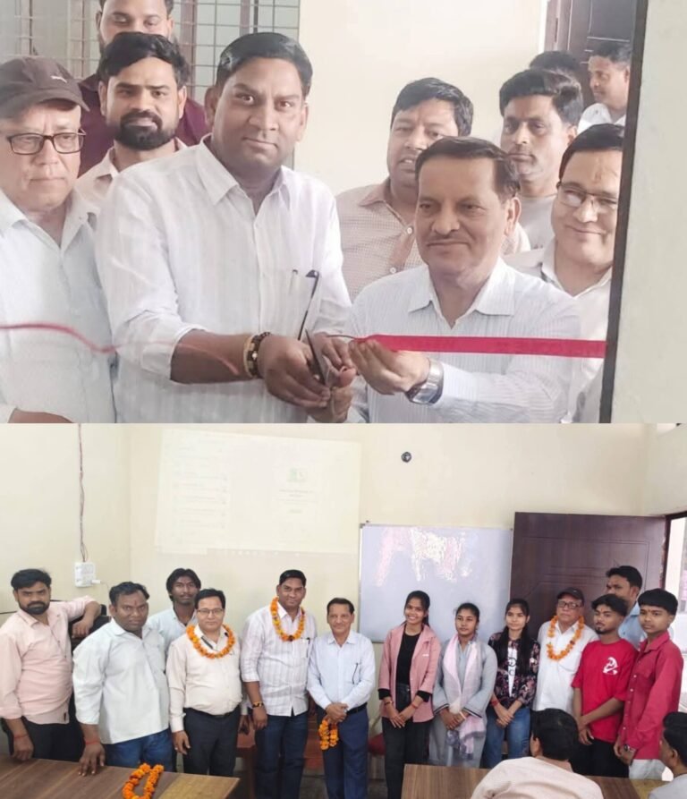 मंगलौर में राजकीय फार्मेसी अधिकारी संघ के जिला अध्यक्ष ब्रिजेश कुमार ने किया आरोही एकेडमी का उद्घाटन