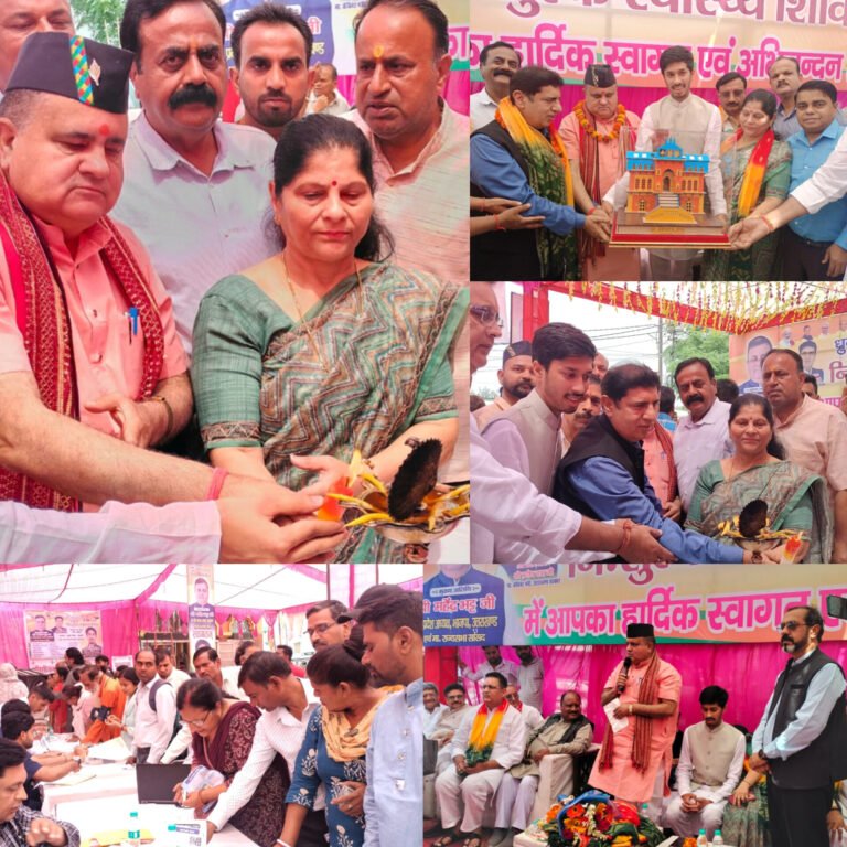 रुड़की के दुर्गा चौक में ध्रुव गुप्ता का स्वास्थ्य शिविर, सैकड़ों लोगों को मिला लाभ