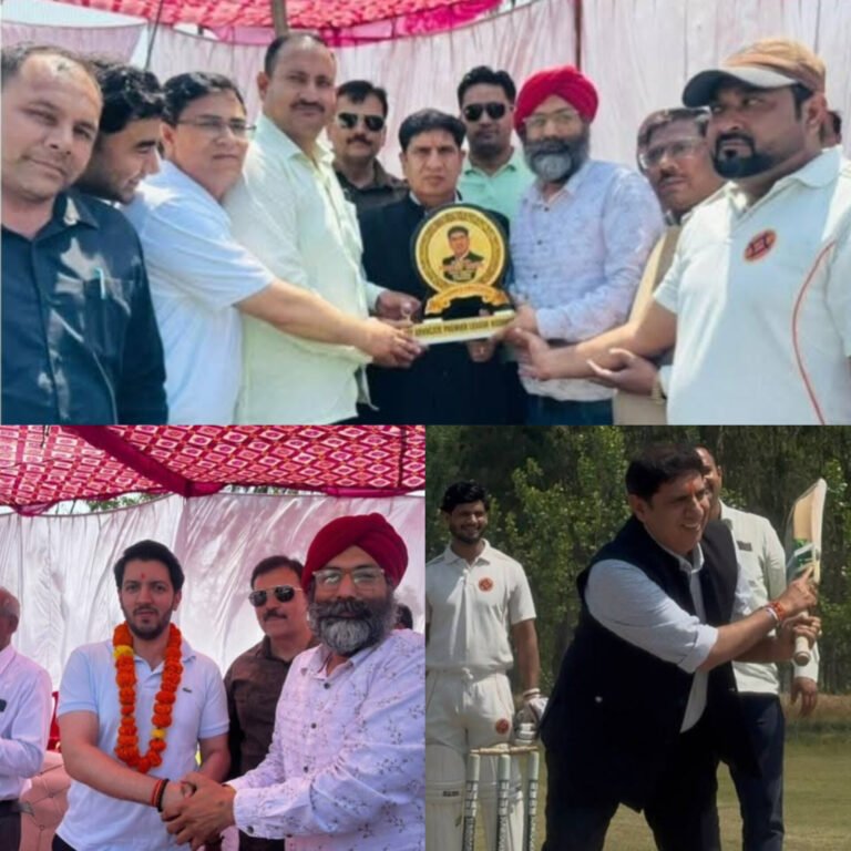 कैबिनेट मंत्री प्रदीप बत्रा ने एडवोकेट प्रीमियम लीग (एपीएल )क्रिकेट टूर्नामेंट का भव्य शुभारंभ