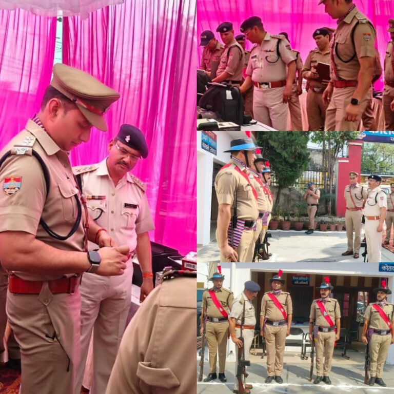 सीओ ज्वालापुर संजय चौहान द्वारा कोतवाली ज्वालापुर का अर्धवार्षिक निरीक्षण,कार्यकुशलता परखी, अधिकारी/कर्मचारियों को दिए आवश्यक दिशा-निर्देश