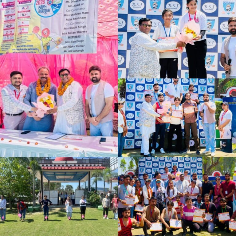 बिशंभर सहाय ग्रुप ऑफ इंस्टीट्यूट रुड़की में तीन दिवसीय खेलकूद प्रतियोगिता का उत्साहपूर्ण समापन, विजेताओं को किया गया सम्मानित