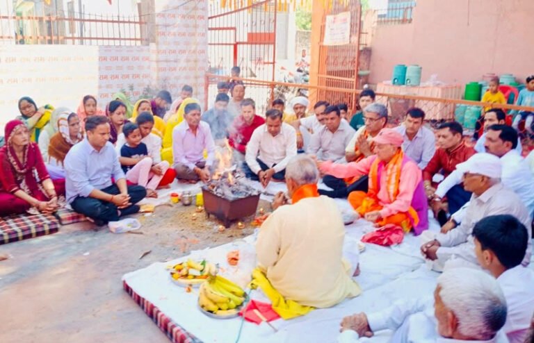 ग्रामवासियों के सहयोग से भव्य रूप से मनाया गया श्री हनुमान जन्मोत्सव